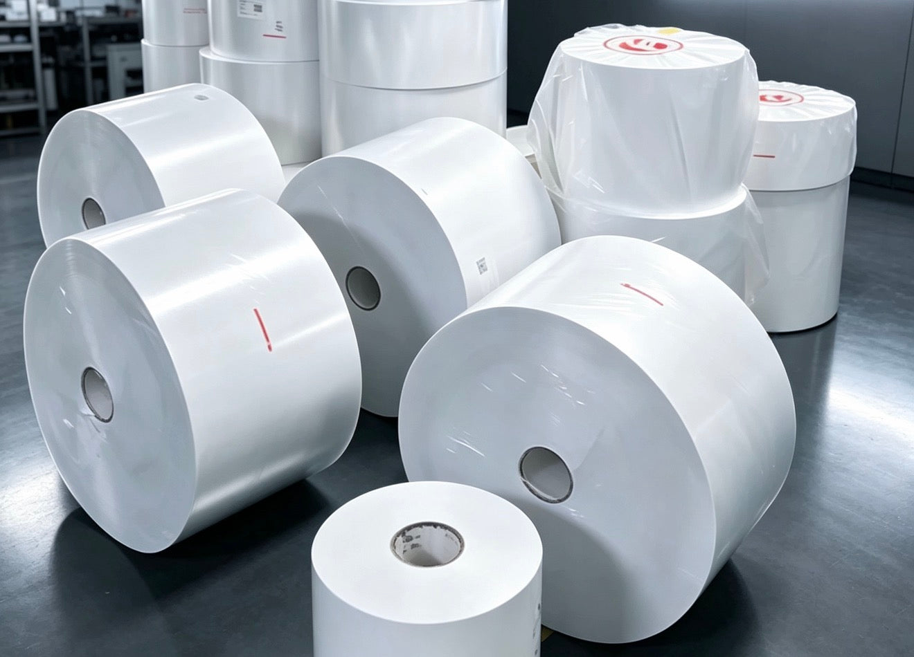 White label material rolls